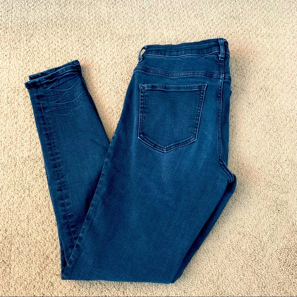 Express Dark Blue Stretch Jegging